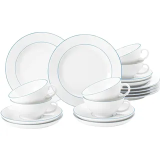 SELTMANN WEIDEN Sonate Teeservice 18-tlg. weiß-blau