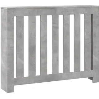 vidaXL Heizkörperverkleidung Betongrau 104x20x82 cm Holzwerkstoff - Grau