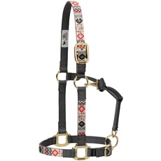 Weaver Leather Nylon Crimson Aztec Adjustable Chin and Throat Snap Halter, Average