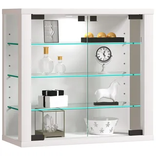 VCM Wandvitrine Vitrosa S 43 x 18 x 40 cm Weiß