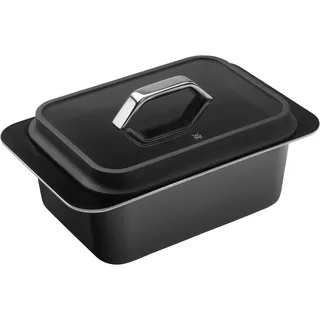 WMF Fusiontec Bräter Induktion 38 x 24 x 18 cm, Glasdeckel, Schmortopf, High-Tech Keramik, für Herd, Grill, Backofen, hitzebeständig bis 450°C