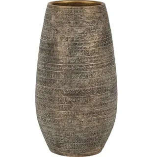 Pflanzvase innen Passion für Pottery Solano Ton Ø 22 cm H 40 cm altgold
