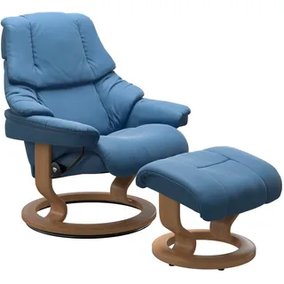 Stressless Stressless® Relaxsessel »Reno«, mit Classic Base, Größe S, M & L, Gestell Eiche blau