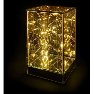 Steigrohr Weihnachten H&h h18cm Glas Farbe Gold Mit LED