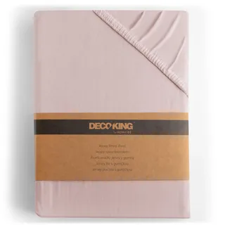 DecoKing Spannbettlaken Jersey 120 x 200 - 140 x 200 cm lila