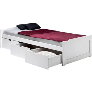 Idimex Funktionsbett MIA 90X200 Cm , Weiß , Holz , Kiefer , Mode , 99x46x205 cm , Babymöbel & Kindermöbel, Kinderzimmer & Jugendzimmer, Kinderbetten