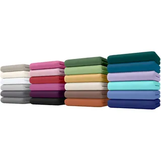 bellana Spannbettlaken Baumwolle-Jersey 90 x 200 - 140 x 200 - 180 x 200 cm braun