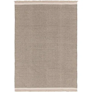 benuta Wollteppich Karla, rechteckig, Höhe: 5 mm, Kunstfaser, Berber, Ethno-Style, Wohnzimmer grau 200 cm x 300 cm x 5 mm