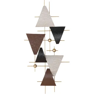 Casablanca by Gilde Gilde »Wandrelief Bandiera anthrazitfarben; beige; braun H. 38 cm«, grau