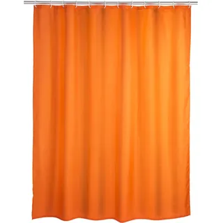 Wenko Duschvorhang Uni 180 x 200 cm orange