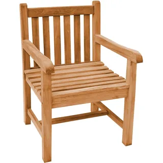 Teako Design Gartensessel Piceno Teakholz Massiv Wetterfest 61x67x92 cm