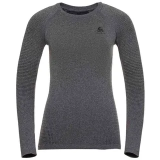 Odlo Top Performance Warm Ec Langarm-baselayer - Grey Melange / Black - M