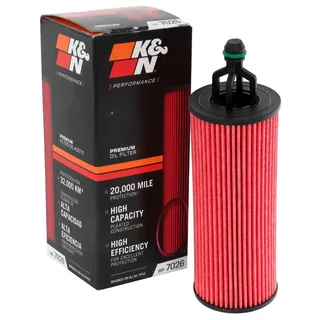 K&N Filters K&N FILTRO DE ACEITE HP-7026 | kompatibel mit Chrysler, Dodge, Jeep, VW (HP-7026)