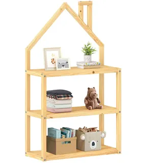 Idimex Regal Lenise , Naturfarben , Holz , Kiefer , Vintage , 83x140x24 cm , FSC Mix , Babymöbel & Kindermöbel, Babyzimmer, Babyregale & Kinderregale