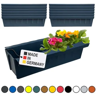 Paletten Blumenkasten 12x Anthrazit Einsatz zum an- & Einhängen Pflanzkasten
