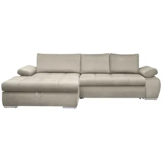 CARRYHOME Ecksofa Beige, - 294x173 cm,