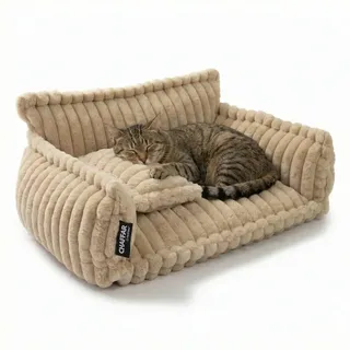 Hundesofa / Katzensofa 'Chaffar' - Karamell - M (80cm)