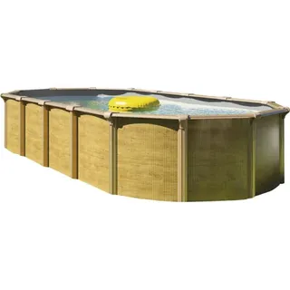 Aufstellpool Stahlwandpool-Set Green Line Evolution oval 760x390x132 cm inkl. Sa