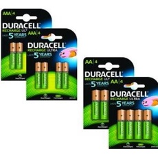 Duracell PreCharged AA / AAA 2 x 8 Packs (16 Stk., AAA, AA), Batterien + Akkus