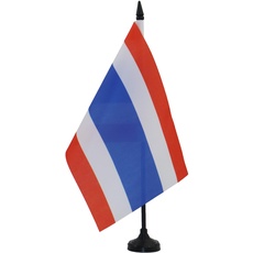 TISCHFLAGGE THAILAND 21x14cm - THAILÄNDISCHE TISCHFAHNE 14 x 21 cm - flaggen AZ FLAG