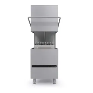 Saro Spülmaschine BERLIN, Haubenspülmaschine, Edelstahl, Standsicherer Gewerbe Geschirrspüler mit einer Türhöhe von 40 cm, 1 Spülmaschine