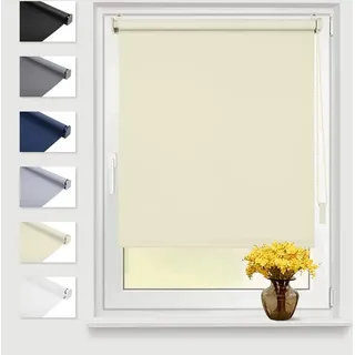 Verdunkelungsrollo Thermorollo Klemmfix Beige 45x160 cm - Beige