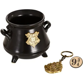 ABYSTYLE - Harry Potter Geschenkset Premium Tasse 3D + Schlüsselanhänger 3D + Pin