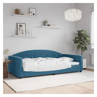 vidaXL Tagesbett Blau 100x200 cm Samt