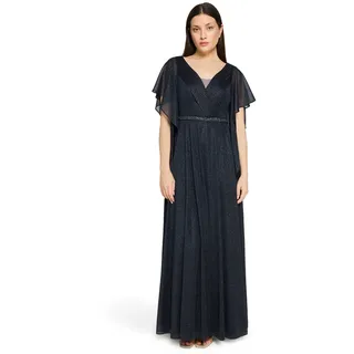 Vera Mont Abendkleid Glitzer-Look Dunkelblau/Grau 44