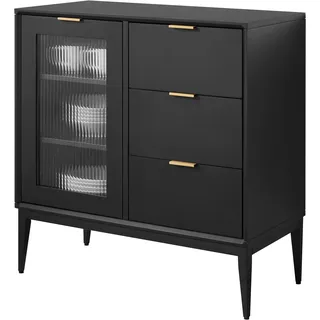 OTTO home Sideboard Lavisha 80 x 83 x 40 cm Schwarz