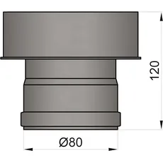 Pellet Erweiterung schwarz 80/130 mm