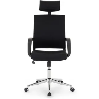 Idimex Bürodrehstuhl Herry schwarz , Schwarz , Textil , Mode , 57x124x62 cm , Büromöbel, Bürostühle, Drehstühle