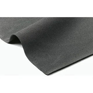 RS PRO Gummimatte Neopren, Schwarz, 1m x 6mm x 2m 122kg/m3 selbstklebend