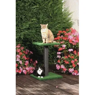 Outdoor Kratzbaum Liege-Boy Terrasso. Ideal für Terasse und Balkon. Frische Luft für Ihren Liebling 8400 - Schwarz, Beige