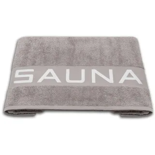 ZOLLNER Saunatuch 80 x 200 cm Braun/Grau