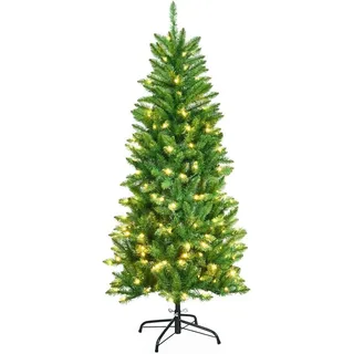 Costway Bleistift Weihnachtsbaum 150 cm Grün
