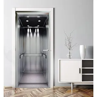 VIRANDA Türtapete Selbstklebend TürPoster - ELEVATOR - 3D Türaufkleber Türfolie für Schlafzimmer Gang Tür verschönern deko 77x200cm
