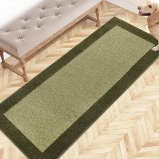 FCSDETAIL Schmutzfangmatte Innen 60 x 150 cm, rutschfeste Fußmatte, waschbar Fussmatte, Läufer Teppich für Hund, Eingang, Küchen & Flur