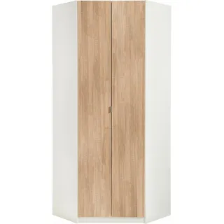 Priess Eckkleiderschrank Steyr 0 x 0 x 0 cm Weiß/Braun