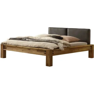 Hasena Greenville Bettgestell Eiche Massivholz geölt/Kunstleder