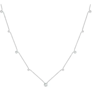 Elli Silberkette ELLI Weiß / Glas, Silber