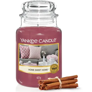 Yankee Candle Duftkerze im Glas (groß) | Home Sweet Home | Brenndauer bis zu 150 Stunden | Perfekte Geschenke für Frauen