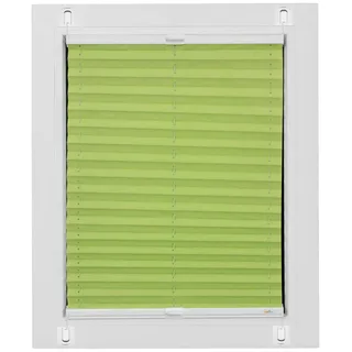 sunlines Plissee »Start-up Style Crush« blickdicht ohne Bohren verspannt geklebt mit Gelenkklebeplatte, grün