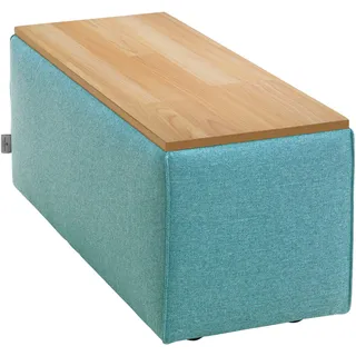 TOM TAILOR HOME Tischelement »ELEMENTS«, Tischplatte in Buche natur, als Couchtisch oder Sofaelement einsetzbar, blau