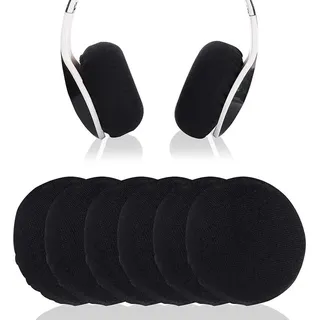 INF Dehnbare Elasthan Kopfhörer Ohrpolster Bezüge - 6er Pack, Waschbar, Staubdicht Groß
