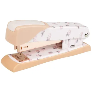 IDENA Heftgerät Rosegold für Standard-Klammergröße 24/6, locht bis 20 Blatt, 1 Stück