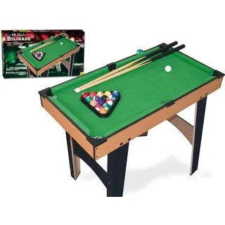 Teorema 63770 - Billardtisch aus Holz für Kinder, komplett mit Bällen, Queues und Zubehör