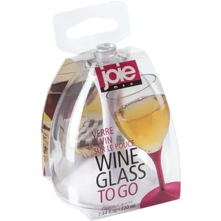 Joie Weinglas To Go aus ABS-Kunststoff, Farbe: Transparent Speziell für Kaltgetränke, Maße: 11,7x9,6x7,8 cm, 60005