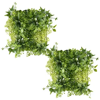 Creativ green Kunstpflanze »Wandmatte Blätter-Mix« als perfekte Wand-Deko, grün