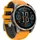 Fenix 8 BT 47 mm Edelstahlgehäuse grau Silikonarmband orange 22 mm